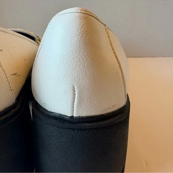 Torrid Chunky White Loafers with Chain size 7.5 WW - Picture 6 of 14